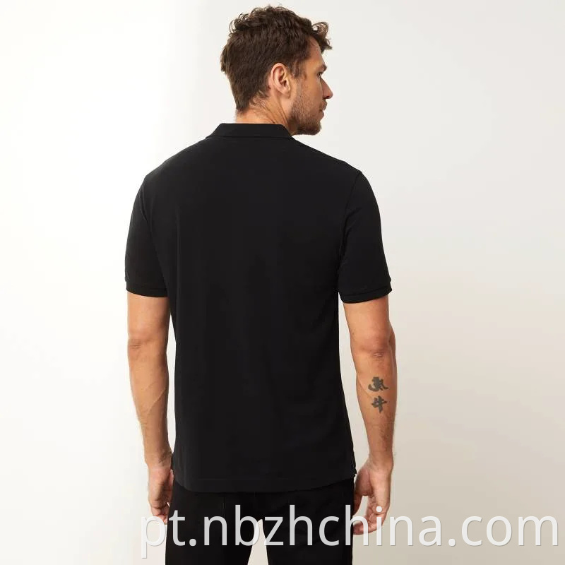 Mens Logo Embroidery Slim Fit Polo